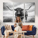Texas Longhorn Canvas Wall Art Western Bull Desert Moody by MyGreatCanvas | Canvas Wall Art Prints | Photo Prints & Wall Decor