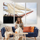 Sailboat Wall Art Canvas Print, Vintage Ship Bow Framed by MyGreatCanvas | Canvas Wall Art Prints | Photo Prints & Wall Decor