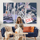 Playing Cards Canvas Wall Art | Casino Game Room Decor, by MyGreatCanvas | Canvas Wall Art Prints | Photo Prints & Wall Decor
