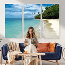 Puerto Rico Beach Paradise Wall Art – Tropical Coastal Print by MyGreatCanvas | Canvas Wall Art Prints | Photo Prints & Wall Decor