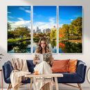 Charlotte Skyline Canvas Wall Art Print – North Carolina Cityscape Photography Print by MyGreatCanvas | Canvas Wall Art Prints | Photo Prints & Wall Decor