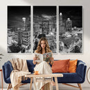 Charlotte Skyline Canvas Wall Art Print – North Carolina Cityscape Photography Print by MyGreatCanvas | Canvas Wall Art Prints | Photo Prints & Wall Decor