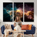 World Map and Global Flight Routes Map Canvas Wall Art, Worldwide Aviation Network Print, International Air Travel Wall Decor by MyGreatCanvas | Canvas Wall Art Prints | Photo Prints & Wall Decor