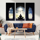 Women and Yoga Wall Art Canvas Print