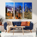 Los Angeles Night Wall Art Canvas Print