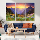 Mountain and Spring Wall Art Canvas Print
