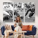 American Football Player Wall Art Canvas Print