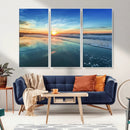 Blue Sky and Beach Wall Art Canvas Print