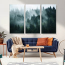 Misty Forest Wall Art – Serene Green Landscape Canvas Print, by MyGreatCanvas | Canvas Wall Art Prints | Photo Prints & Wall Decor