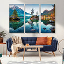 Crystal Clear Lake Wall Art | Mountains Wall Art Canvas | 3 by MyGreatCanvas | Canvas Wall Art Prints | Photo Prints & Wall Decor