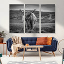 Fluffy Cattle Wall Art Print, Highland Cow Canvas, Framed by MyGreatCanvas | Canvas Wall Art Prints | Photo Prints & Wall Decor