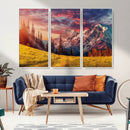 Mountain and Daylight Red Sunset Wall Art Canvas Print by MyGreatCanvas | Canvas Wall Art Prints | Photo Prints & Wall Decor