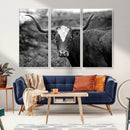 Western Home Wall Art Canvas Print, Framed Texas Longhorn by MyGreatCanvas | Canvas Wall Art Prints | Photo Prints & Wall Decor