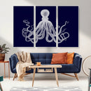 Blue Octopus Wall Art Canvas Print by MyGreatCanvas | Canvas Wall Art Prints | Photo Prints & Wall Decor