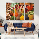 Herbs and Spices Art Canvas Print for Kitchen Kitchen,