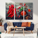 Red Pepper Kitchen and Restaurant Wall Wall Art, Red Pepper by MyGreatCanvas | Canvas Wall Art Prints | Photo Prints & Wall Decor