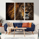 Mighty Lion Wall Art Canvas Print – Majestic Animal Portrait