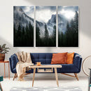 Yosemite National Park El Capitan Foggy Mountain Wall Art | by MyGreatCanvas | Canvas Wall Art Prints | Photo Prints & Wall Decor
