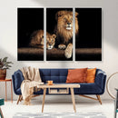 Lion Canvas Wall Art – Majestic Animal Print Artwork for by MyGreatCanvas | Canvas Wall Art Prints | Photo Prints & Wall Decor