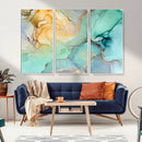 Green Marble Fluid Effect Wall Art Abstract Canvas Wall Art by MyGreatCanvas | Canvas Wall Art Prints | Photo Prints & Wall Decor