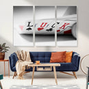 Framed Luck Poker Cards Canvas – Modern Triptych Wall Art,