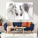White Horse Wall Art Animal Canvas Print by MyGreatCanvas | Canvas Wall Art Prints | Photo Prints & Wall Decor