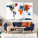 World Map Canvas Print – Detailed Map of the World Wall Art by MyGreatCanvas | Canvas Wall Art Prints | Photo Prints & Wall Decor