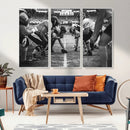 American Football Wall Art Canvas Print Framed Stadium Sport