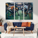 American Football Playing Wall Art Canvas Print by MyGreatCanvas | Canvas Wall Art Prints | Photo Prints & Wall Decor