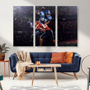 American Football Wall Art Canvas Print, Stadium Sport Wall