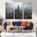 Disney Castle Wall Art Canvas Print, Living Kids Home Room