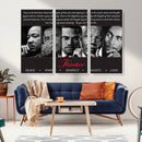 Thinker Quintet Canvas Wall Art – Martin, Obama, Malcolm X,
