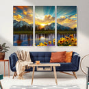 Grand Teton Park Sunrise Wall Art – Vibrant Landscape Canvas by MyGreatCanvas | Canvas Wall Art Prints | Photo Prints & Wall Decor