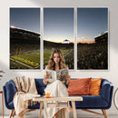 Oregon Ducks Football Team Print - Eugene Autzen Stadium