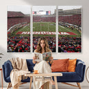 Wisconsin Badgers Team Print Canvas - Madison Camp Randall