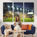 Columbus Crew Stadium Match Triple Canvas Wall Art - Dynamic