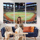Texas Rangers Baseball Team Print - Arlington Globe Life