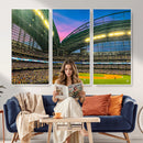 Milwaukee Brewers Baseball Team Print Canvas- American