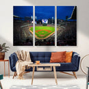 Truist Park Night Game Canvas Art - Atlanta Braves Stadium
