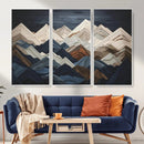 Mountain Wall Art – Modern Abstract Landscape Canvas Print