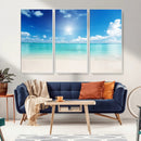 Blue Ocean Wall Art Canvas Print - Tranquil Ocean Paradise