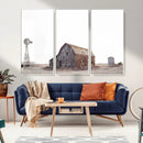 Set of 3 Rustic Farmhouse Wall Art Prints – Country Barn,