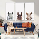 Horse Wall Art - Minimalist Horse Triptych Wall Art – Modern by MyGreatCanvas | Canvas Wall Art Prints | Photo Prints & Wall Decor