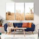 Vintage Farmhouse Triptych Wall Art – Giclée Canvas