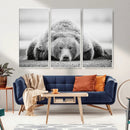 Resting Grizzly Bear Wall Art Canvas Print – Majestic Lazy by MyGreatCanvas | Canvas Wall Art Prints | Photo Prints & Wall Decor