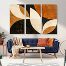 Geometric Abstract Wall Art Canvas Print, Mid Century Modern
