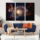 Nebula and Galaxies in Space Wall Art Canvas Print, Spiral