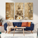 Buddha Wall Art Canvas Print, Buddha Meditation Room Decor,