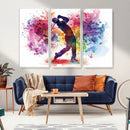 Colorful Golfer Swing Wall Art Canvas Print - Ready to Hang, by MyGreatCanvas | Canvas Wall Art Prints | Photo Prints & Wall Decor