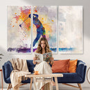 Watercolor Golf Swing Wall Art Canvas Print | Vibrant